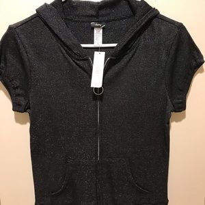 Black sparkly hoodie